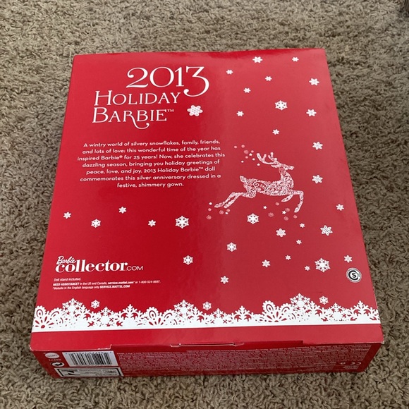 New Barbie Holiday 2013 Decor White and Red Festive Elegance - Picture 2 of 2